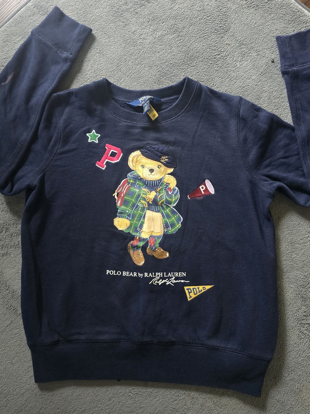 Ralph Lauren Polo Bear Navy Graphic Sweatshirt